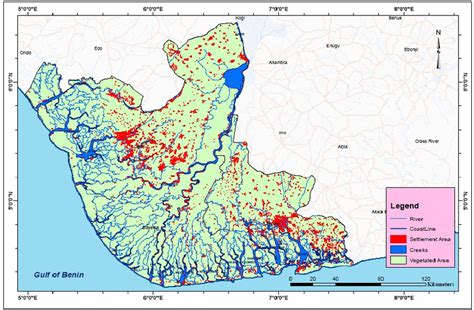niger river delta map